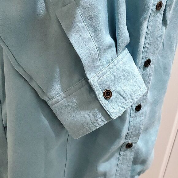 Croft & Barrow Shirt, Sz XL, Blue, Button down, Long Sleeve, Polyester - Picture 5 of 14
